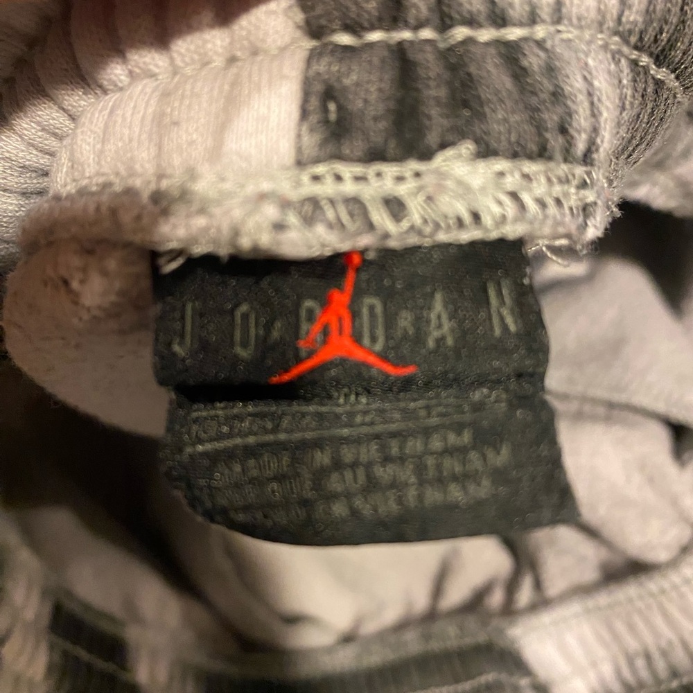Jordan Black and Gray Apparel with Red Logo